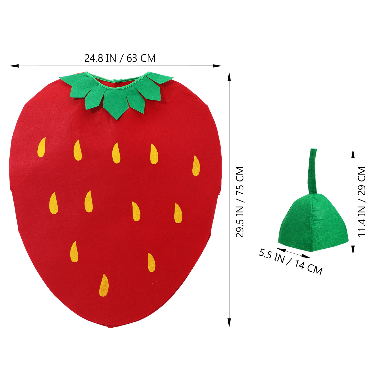 1 Adet Çilek Meyve Kostümü, Ço - Easy Cosplay Prop incelemesi ve fiyatı